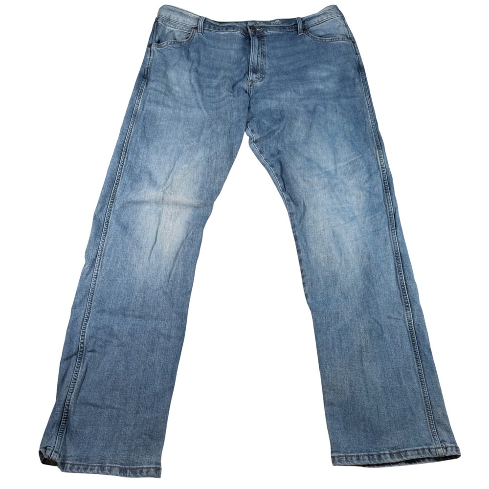 Wrangler Retro Slim Straight Jeans Mens‎ 40x34 (FITS 40x33) Blue 1088MWZJK